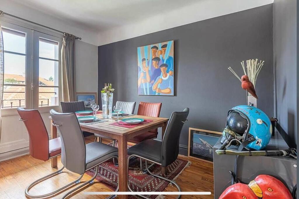 Exceptionnel 3 Pieces Art Deco En Dernier Etage Avec Garage Prive Centre Biarritz Apartment Екстериор снимка